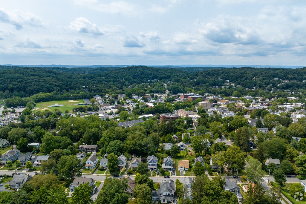 New Castle Township is a suburb of New York City and is about a 60 minute drive from the city.