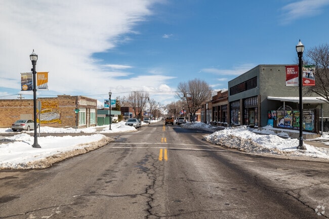 Local Magna retailers, restaurants and businesses along historic Main Street.