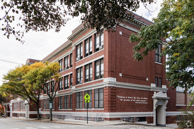 Essex Hopkins Middle School in Providence, RI exudes New England charm.