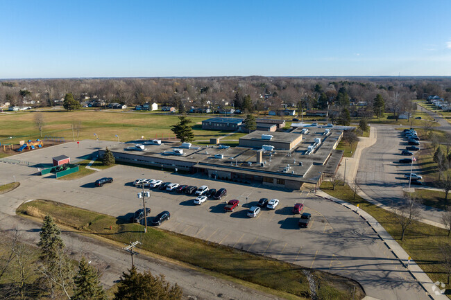 Myers Elementary School sits in a neighborhood setting.