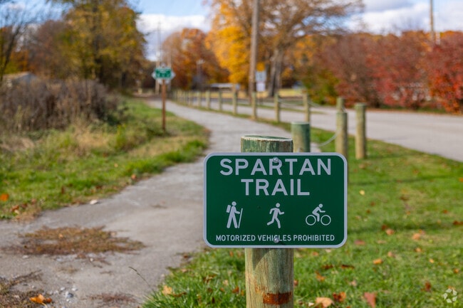 Take a walk on Spartan Trail at Waterworks Park.