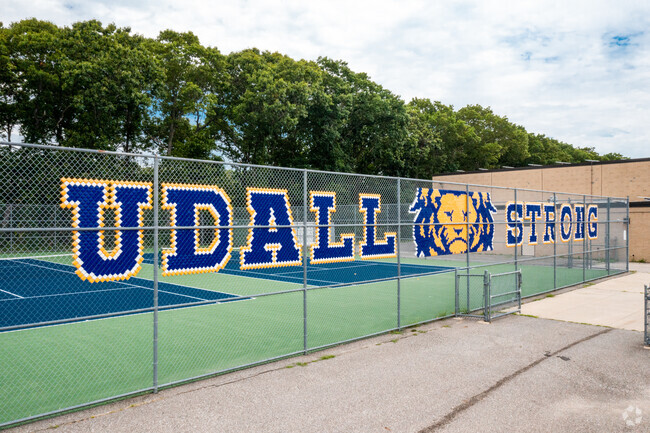 Udall Road Middle School shows its pride by showing their school logo.