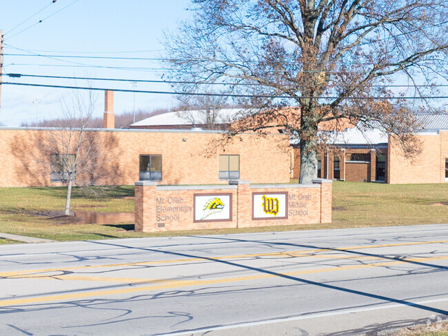 Mt Orab Primary Elementary School entrance signage.