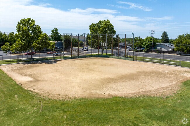 Students have fun on the baseball field at Sierra Vista Elementary School in Clovis.