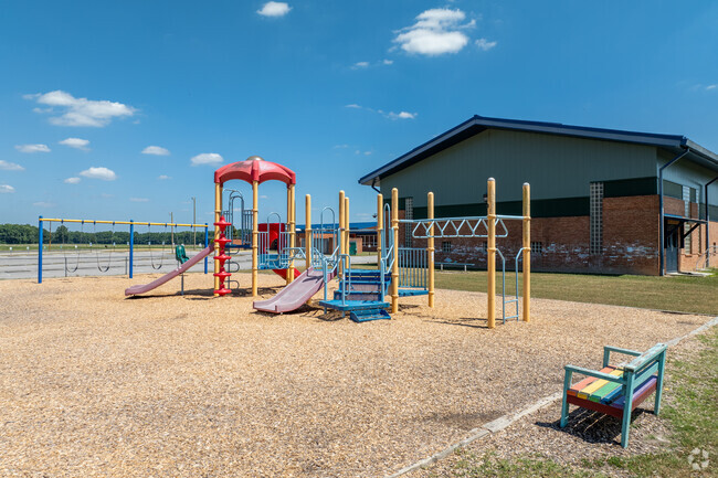 The playground at David A. Harrison Elementary School.