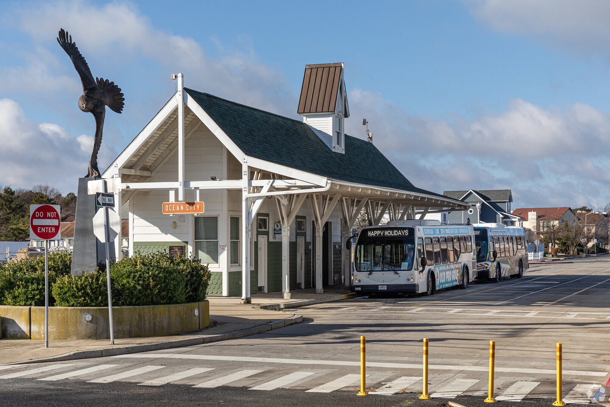 Ocean City's 144th St North End Transit Station is just outside Fenwick Island.