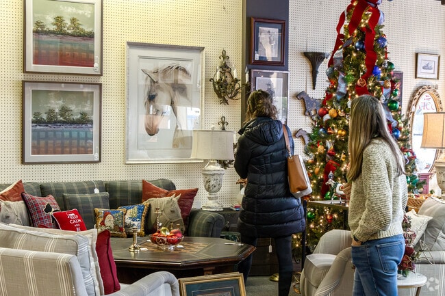 Meadows-Loudon residents browse items at Room Service, Lexington's oldest consignment shop.