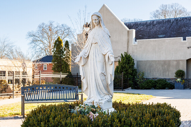 St. Leo Catholic School is located adjacent to the chapel.