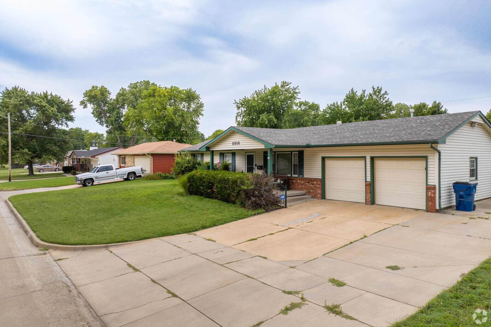 Many of the Southwest Village homes have two-car garages.