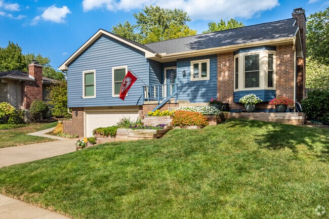 Brightly colored homes line the quiet streets of Southwest Topeka.