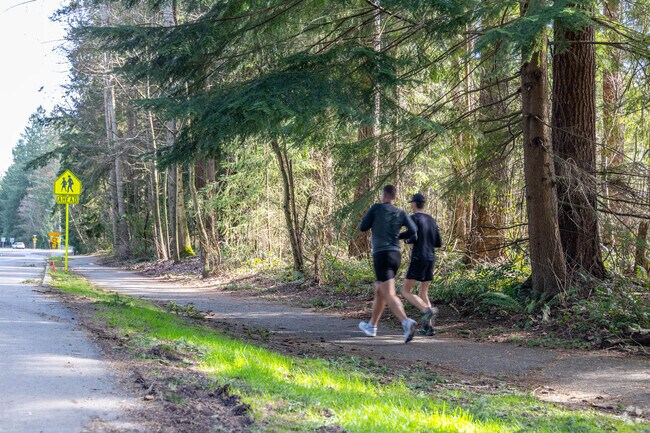 The Klahanie community is dotted with numerous trails for folks to run along.