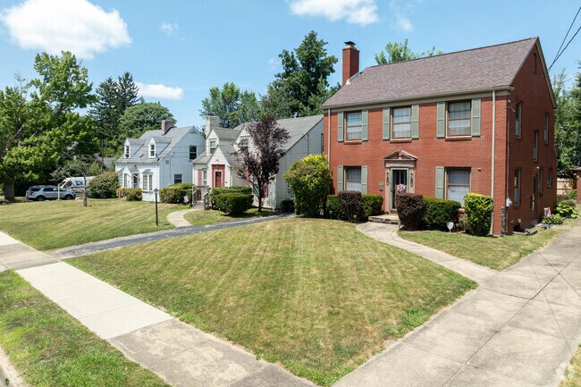 Colonial and Cape Cod homes are found throughout the Newport neighborhood.
