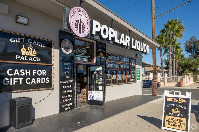Poplar Liquor store on Poplar Street for convenient pickup of craft beer and spirits.