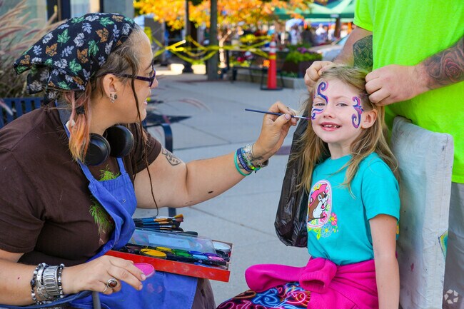 Face painting is something kids have a blast with at the Beloit Farmers Market.