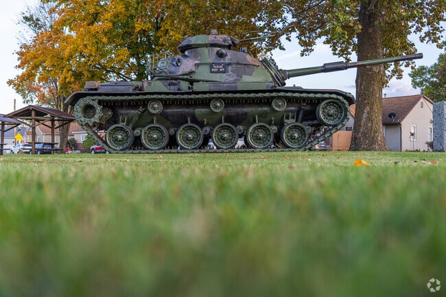 War Memorial Park has a tank that was used during the Vietnam War.