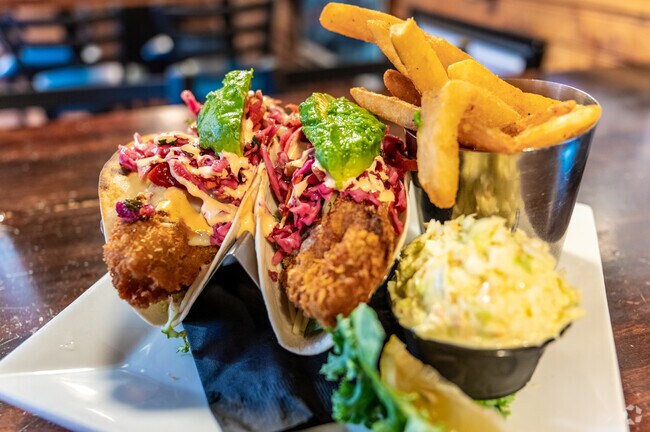Coopers is known for having the best soft-shell crab tacos in Pine Brook.