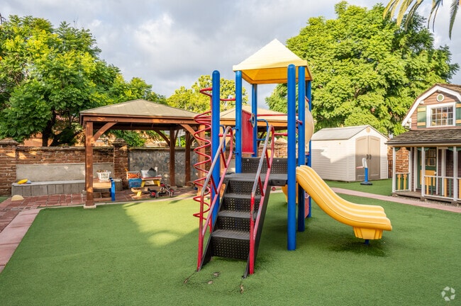 Mission Basilica School has playgrounds for children to enjoy.