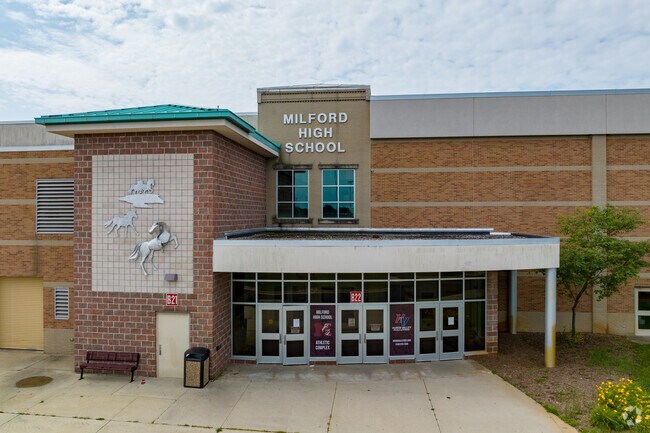 Milford High School was established in 1877 and serves Milford and surrounding areas.