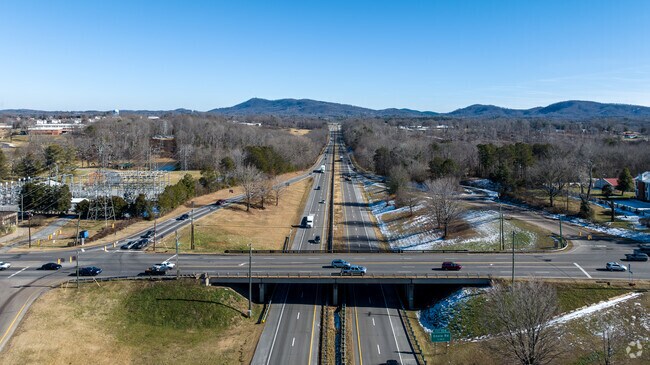 Interstate 40 runs through Morganton and carries you into the beautiful NC mountains.