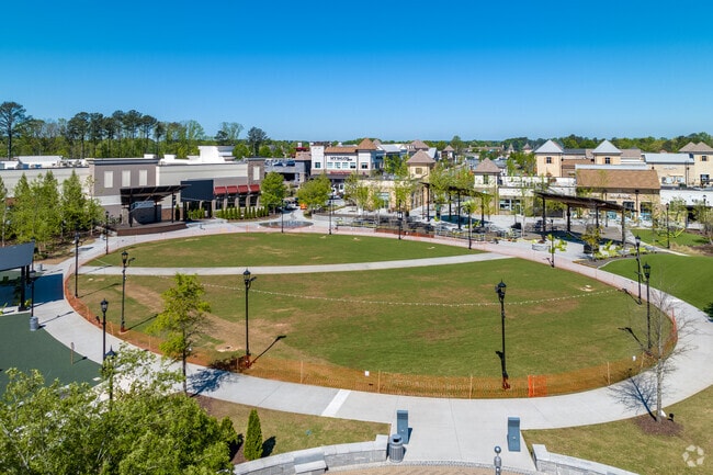 The Peachtree Corners Town Green Hosts Workout Classes and Concerts.