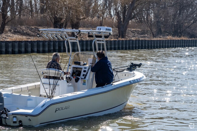 Boaters residing in Bolles Harbor enjoy quick access to their watercraft and Lake Erie.