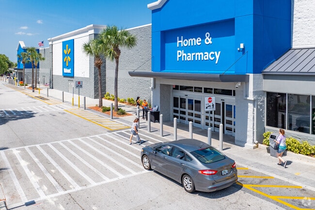 At Nature Coast Commons shopping plaza near Hernando Beach, is a Walmart for daily needs.