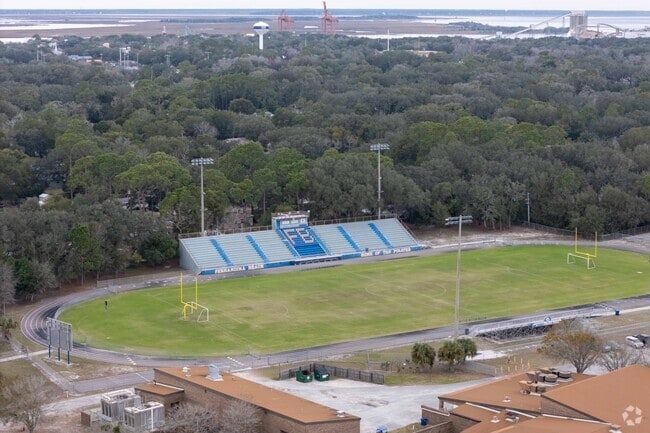The track at the Fernandina Beach High School.