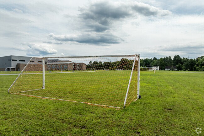 These soccer goals at Bennett Middle School will see a lot of action in the Fall.