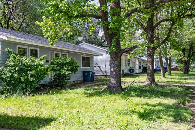 Some homes in Murphy and Leffen have large trees providing shade.
