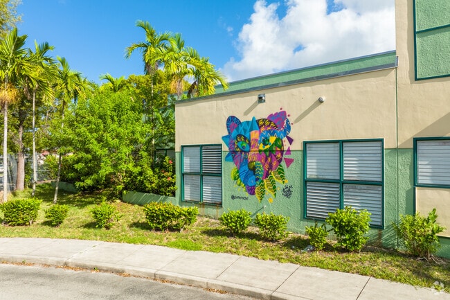 Maya Angelou Elementary School
murals are popular throughout the school grounds in Allapattah.