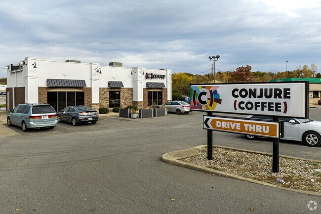 The aroma of freshly brewed blends swirls in the air at Conjure Coffee off West Jefferson Blvd.