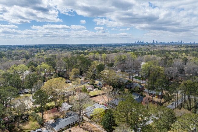 Leafmore-Creek Park Hill is about 10 miles Northeast of Downtown Atlanta.