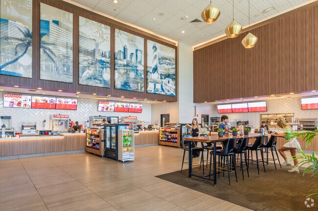 Grab a drink and catch a movie at Cinemark in Durbin Park.