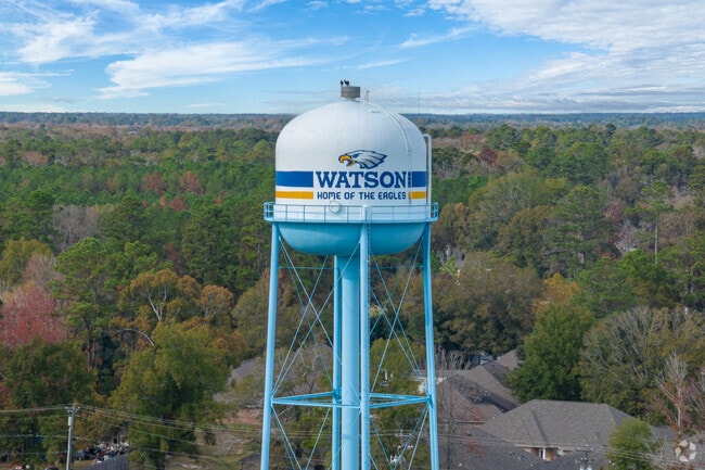 Watson stretches across a mix of open land and denser residential areas.