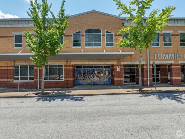 The Tommy F. Brown Academy is located in the Arts District.