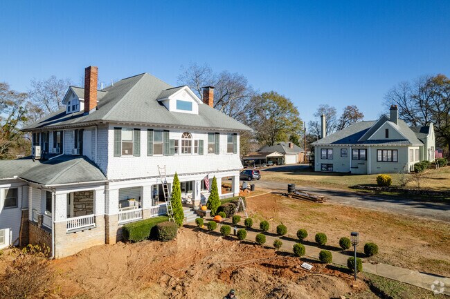 Colonial style houses can be found close to downtown Pickens, SC.