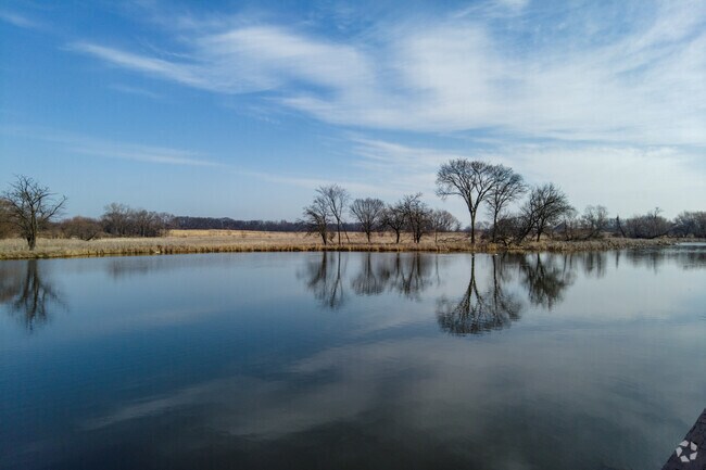 Scenic water views dot Oak Forest nature preserves.