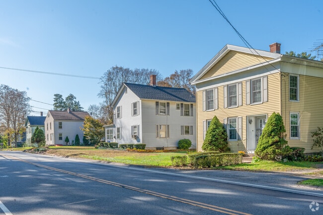 These New England style homes were built in the 18th century.