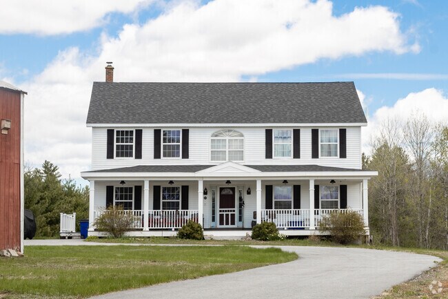This shuttered two-story home in Salmon Falls was built in the 2000s.