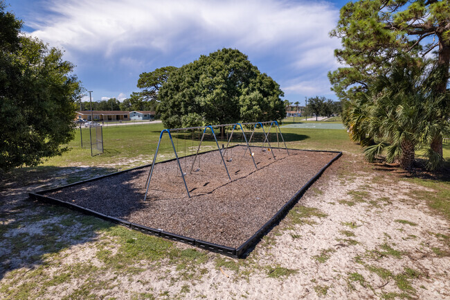 FortPierce Chester Moore Elementary Playground and swing set for the students during recess.