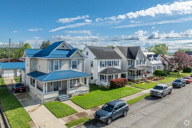 Historic charm and well-kept properties define the residential streets throughout Corryville in Chesapeake