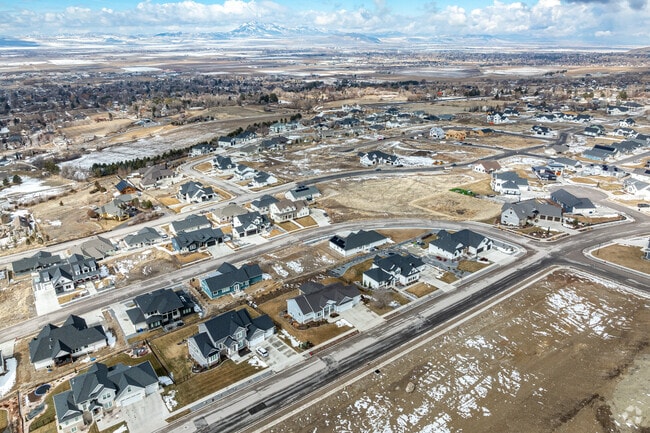 Newer homes sit on generous lots in North Logan.