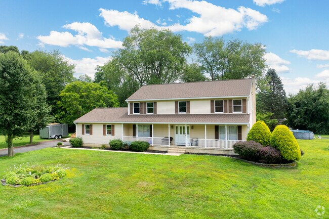 Colonial Revival homes are common in North Hanover’s established neighborhoods.