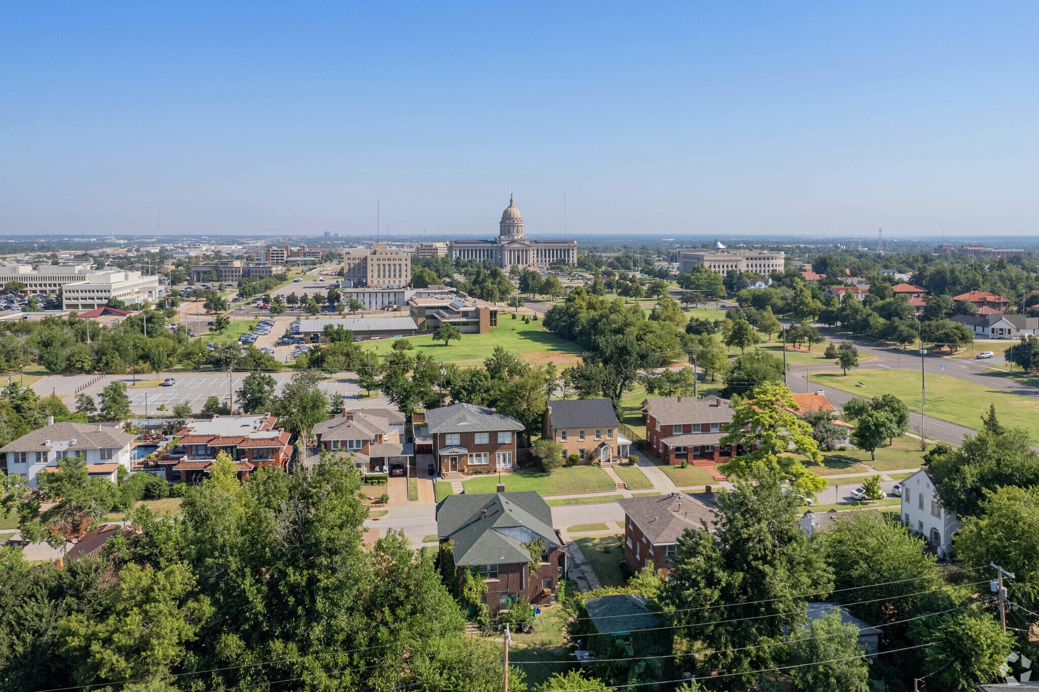 Classen North Highland Park is within walking distance to the State Capitol building.