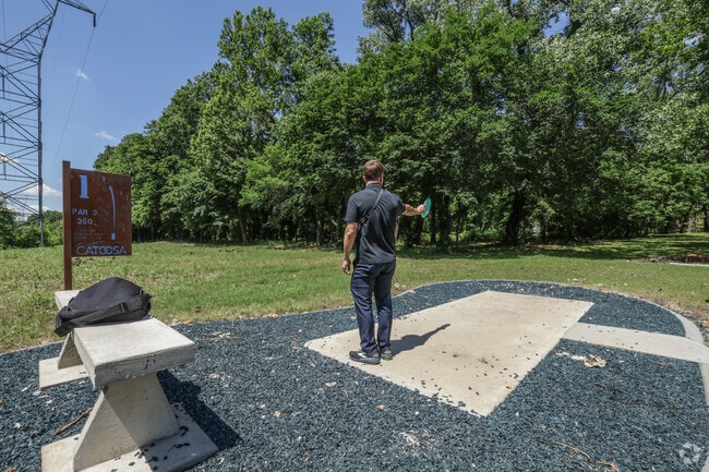 Enjoy the challenging 18 hole disc golf course at Rogers Point Park.