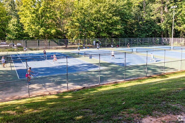 The Miller Park community center offers morning tennis lessons.