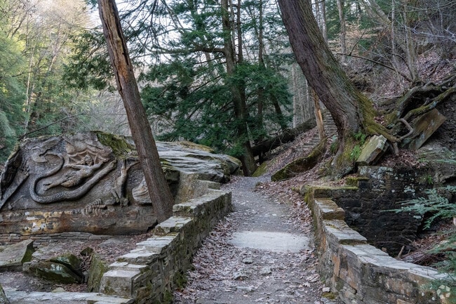 The trail at Henry Church Rock offers spectacular views for the residents of Bentleyville.