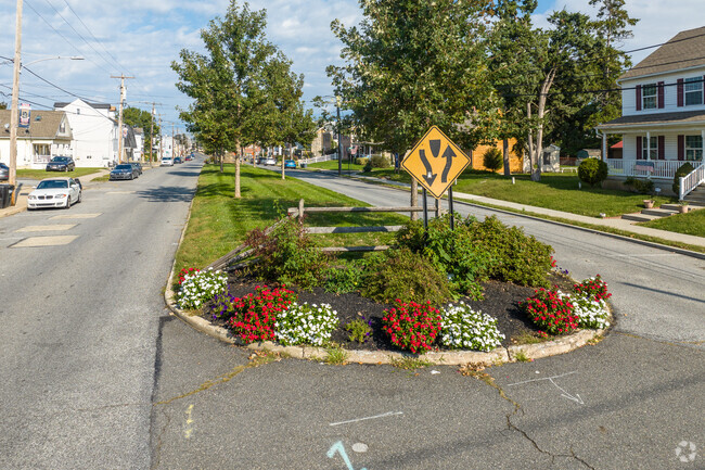 Market Street is the pride of Marcus Hook and it shows in this beautification project.