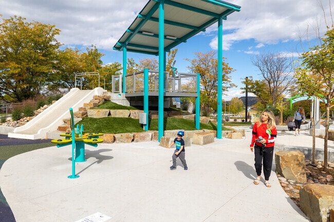 Kids will enjoy the variety of playgrounds in The Meadows.