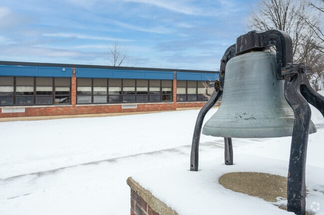 Students at Ripley Center School begin their lessons promptly as soon as the bell rings.